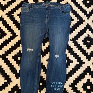 Plus sz 26 Old Navy rock star jean